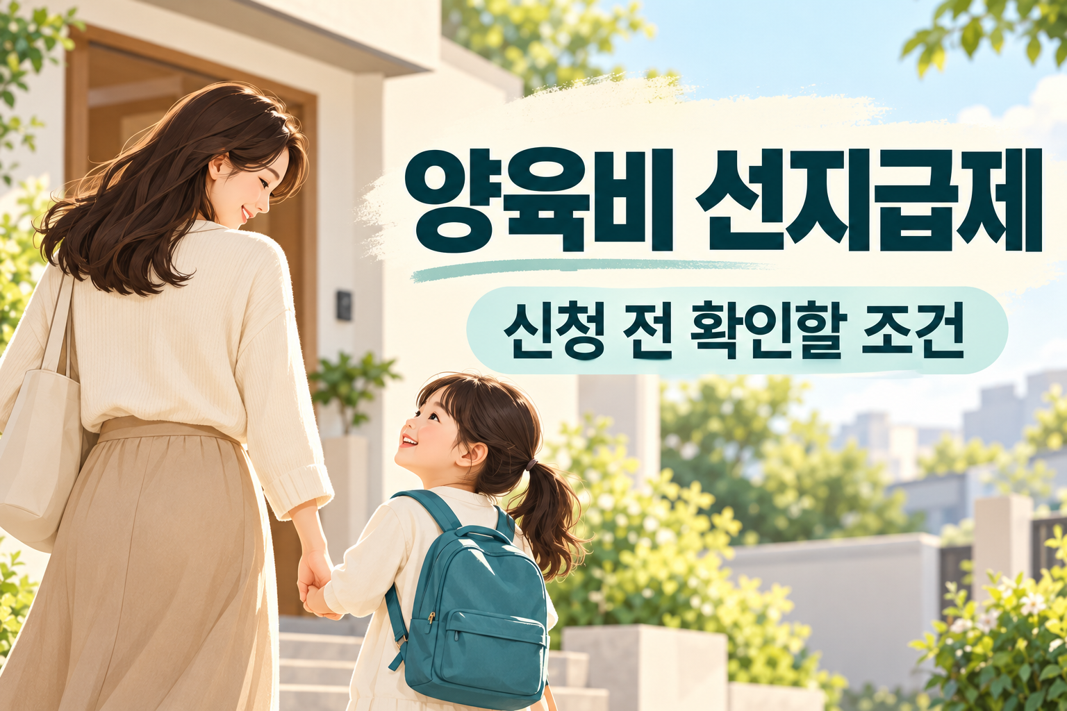 양육비 선지급제 신청 전 확인할 조건